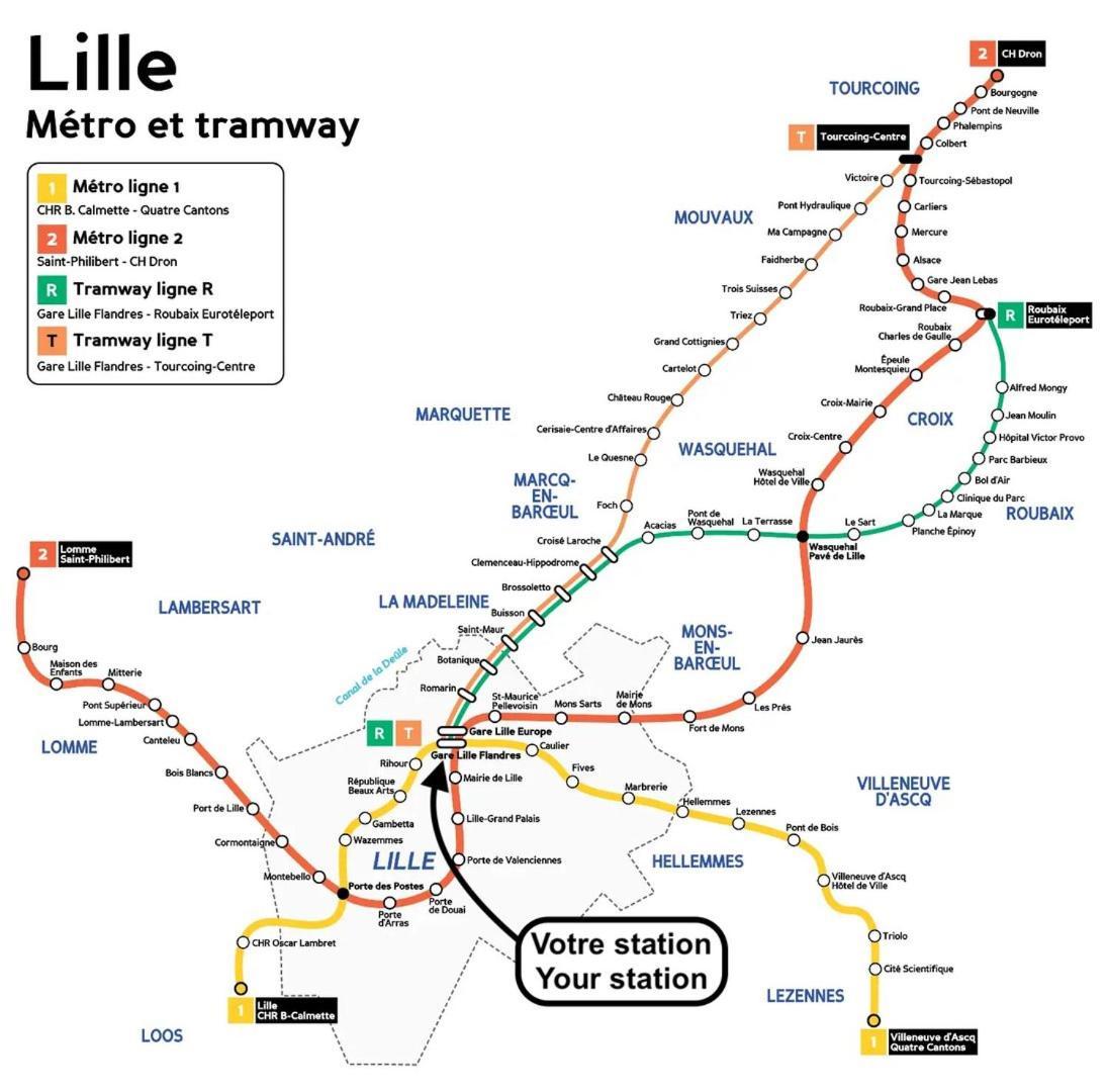 Lille Train Station Nice Studio Bagian luar foto